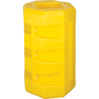 Protecteurs de colonne, Ouverture int&eacute;rieure 6-1/4" x 6-1/4", 23-1/2" lo x 23-1/2" la x 39-1/2" h, Jaune Les Distributions ICE