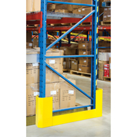 Racking Aisle Protectors, 3" W x 47" L x 16" H, Safety Yellow Les Distributions ICE