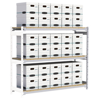 &eacute;tag&egrave;re-classeur de grande largeur, Acier, 3 Tablettes, 72" la x 18" p x 60" h, Ensemble Ajout Les Distributions ICE