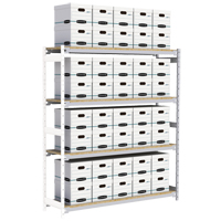 &eacute;tag&egrave;re-classeur de grande largeur, Acier, 4 Tablettes, 72" la x 18" p x 84" h, Ensemble Ajout Les Distributions ICE