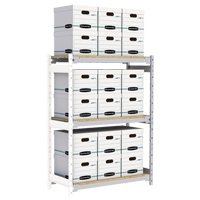 &eacute;tag&egrave;re-classeur de grande largeur, Acier, 3 Tablettes, 42" la x 18" p x 60" h, Ensemble Ajout Les Distributions ICE