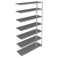 &eacute;l&eacute;ment de rayonnage, Acier galvanis&eacute;, Montant &agrave; fente, Capacit&eacute; 300 lb, 48" la x 84" h x 15" p Les Distributions ICE