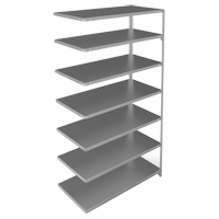 &eacute;l&eacute;ment de rayonnage, Acier galvanis&eacute;, Montant &agrave; fente, Capacit&eacute; 275 lb, 48" la x 84" h x 24" p Les Distributions ICE