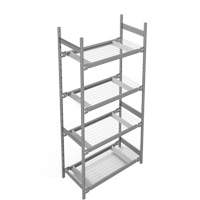&eacute;tag&egrave;re de grande largeur, Acier, Sans boulons, Capacit&eacute; 1340 lb, 42" la x 84" h x 18" p Les Distributions ICE