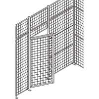 Standard-Duty Wire Mesh Partition Swing Door, 3' W x 7' H Les Distributions ICE