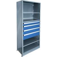 Cabinet d'entreposage &agrave; tiroirs int&eacute;gr&eacute; Interlok Les Distributions ICE