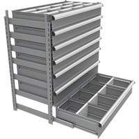 Cabinet d'entreposage &agrave; tiroirs int&eacute;gr&eacute; Interlok Les Distributions ICE