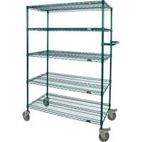 Wire Shelf Push Cart, Epoxy Finish, 36" x 69" x 24", 600 lbs. Capacity Les Distributions ICE