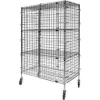 Security Cart, Chrome Plated, 48" x 69" x 24", 500 lbs. Capacity Les Distributions ICE