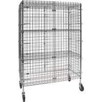 Security Cart, Chrome Plated, 48" x 69" x 24", 500 lbs. Capacity Les Distributions ICE