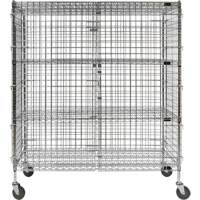 Security Cart, Chrome Plated, 60" x 69" x 24", 500 lbs. Capacity Les Distributions ICE