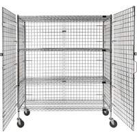 Security Cart, Chrome Plated, 60" x 69" x 24", 500 lbs. Capacity Les Distributions ICE