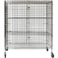 Security Cart, Chrome Plated, 60" x 69" x 24", 500 lbs. Capacity Les Distributions ICE