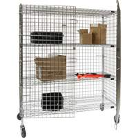 Security Cart, Chrome Plated, 60" x 69" x 24", 500 lbs. Capacity Les Distributions ICE