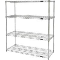 &eacute;tag&egrave;res robustes en treillis chromat&eacute;, Tiers 4, 36" la x 54" h x 24" p Les Distributions ICE