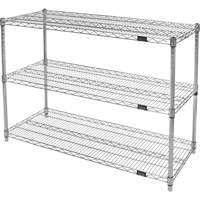 &eacute;tag&egrave;res robustes en treillis chromat&eacute;, Tiers 3, 36" la x 33" h x 24" p Les Distributions ICE