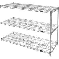 &eacute;tag&egrave;res robustes en treillis chromat&eacute;, Ensemble Ajout, Tiers 3, 36" la x 33" h x 24" p Les Distributions ICE