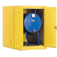 Armoires de s&eacute;curit&eacute; pour barils, Capacit&eacute; de 400 lb, Jaune Les Distributions ICE