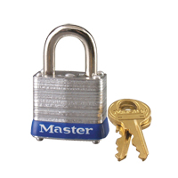 Laminated Padlock, Silver, Keyed Alike, Laminated Steel, 1-9/16" Width Les Distributions ICE
