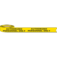 Barricade Tape, English, 3" W x 1000' L, 2 mils, Black on Yellow Les Distributions ICE