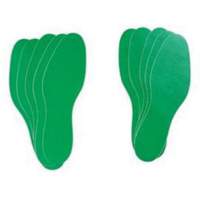&eacute;tiquettes pour marquage des planchers, Empreinte de pas, 12" lo x 3,75" la, Vert, Vinyle Les Distributions ICE