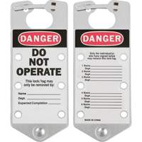 Labeled Lockout Hasps, Silver Les Distributions ICE