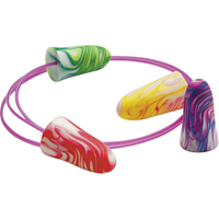 Bouchons d'oreilles en mousse SparkPlugs, Vrac - Boîte, Avec cordon Les Distributions ICE