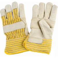 Gants d'ajusteur doubl&eacute;s pour l'hiver &agrave; paume renforc&eacute;e, T-Grand, Paume en Cuir fleur de vache, Doublure en Molleton de coton Les Distributions ICE