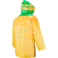 Manteau imperm&eacute;able Neo-slick r&eacute;sistant aux produits chimiques & &agrave; l'acide, Petit, Jaune, N&eacute;opr&egrave;ne Les Distributions ICE