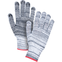 Gants tricot&eacute;s &agrave; pois, Poly/coton, Un c&ocirc;t&eacute;, Calibre 7, Grand Les Distributions ICE