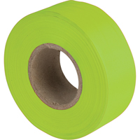 Flagging Tape, 1.1875" W x 150' L, Fluorescent Lime Les Distributions ICE