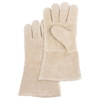 Gants de soudeur de premi&egrave;re qualit&eacute;, Cuir de vache refendu, Taille Grand Les Distributions ICE