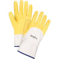 Gants enduits au fini rugueux, 10/T-Grand, R&ecirc;vetement Latex de caoutchouc, Enveloppe en Coton Les Distributions ICE