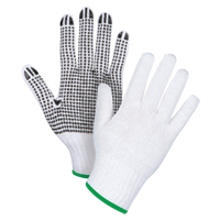 Gants tricot&eacute;s &agrave; pois, Poly/coton, Un c&ocirc;t&eacute;, Calibre 7, Moyen Les Distributions ICE