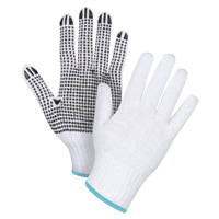 Dotted String Knit Gloves, Poly/Cotton, Single Sided, 7 Gauge, X-Large Les Distributions ICE