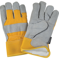 Gants d'ajusteur doubl&eacute;s pour l'hiver &agrave; chaleur sup&eacute;rieure, Moyen, Paume en Cuir de vache refendu, Doublure en Thinsulate Les Distributions ICE