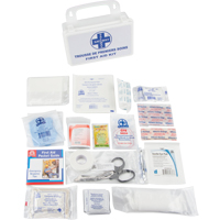 Trousse de premiers soins, Dispositif m&eacute;dical Classe 1, Boîte en plastique Les Distributions ICE