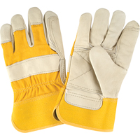 Gants d'ajusteur de premi&egrave;re qualit&eacute;, Grand, Paume en Cuir fleur de vache, Doublure en Coton Les Distributions ICE