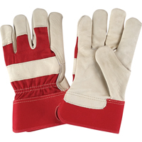 Gants d'ajusteur &agrave; paume s&egrave;che de premi&egrave;re qualit&eacute;, Grand, Paume en Cuir fleur de vache, Doublure en Coton Les Distributions ICE