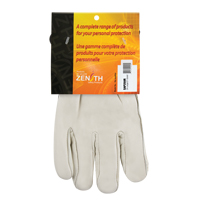 Gants de conducteur doubl&eacute;s pour l'hiver d'usage standard, 2T-Grand, Paume en Cuir fleur de vache, Molleton Les Distributions ICE