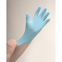 Gants d'examen r&eacute;sistants &agrave; la perforation, Moyen, Nitrile, 4,5 mils, Sans poudre, Bleu Les Distributions ICE