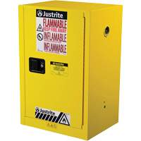 Sure-Grip&reg; EX Compac Flammable Safety Cabinet, 12 gal., 1 Door, 23.25" W x 35" H x 18" D Les Distributions ICE