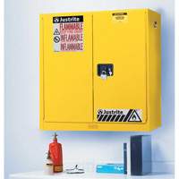 Wall Mount Sure-Grip&reg; Ex Safety Cabinets, 20 gal., 2 Door, 43" W x 44" H x 12" D Les Distributions ICE