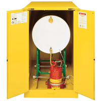 Armoires Sure-Grip EX pour entreposage de barils &agrave; l'horizontale, Capacit&eacute; de 55 gal. US, Jaune Les Distributions ICE