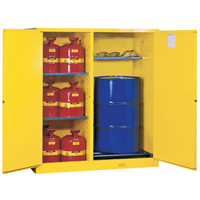 Armoires Sure-Grip EX s&eacute;curitaires &agrave; double fonction, Capacit&eacute; de 115 gal. US, Jaune Les Distributions ICE