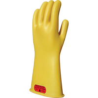Yellow Natural Rubber Insulating Gloves, ASTM Class 0, Size 8, 14" L Les Distributions ICE