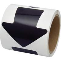 D&eacute;calcomanie en couleur pour le marquage des planchers, Fl&egrave;che, 4" lo x 4" la, Noir, Vinyle Les Distributions ICE