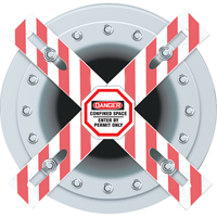 Danger Man-Way Cross Barrier Les Distributions ICE