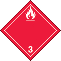 &eacute;tiquettes d'exp&eacute;dition TMD, Classe 3, Liquides inflammables, Papier Les Distributions ICE