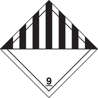 &eacute;tiquettes d'exp&eacute;dition TMD, Classe 9, Mati&egrave;res dangereuses diverses, Papier Les Distributions ICE